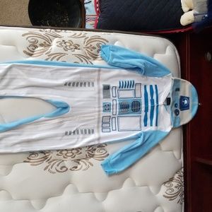 Boy one piece pajama r2d2 NWOT